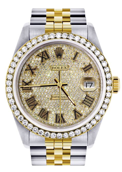 diamond studded gold rolex|real diamond rolex watches.